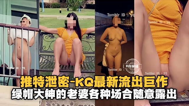 推特泄密-最新流出巨作，绿帽大神的老婆各种场合随意露出